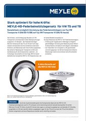 Stark optimiert für hohe Kräfte: MEYLE-HD-Federbeinstützlagersatz für VW T5 und T6
