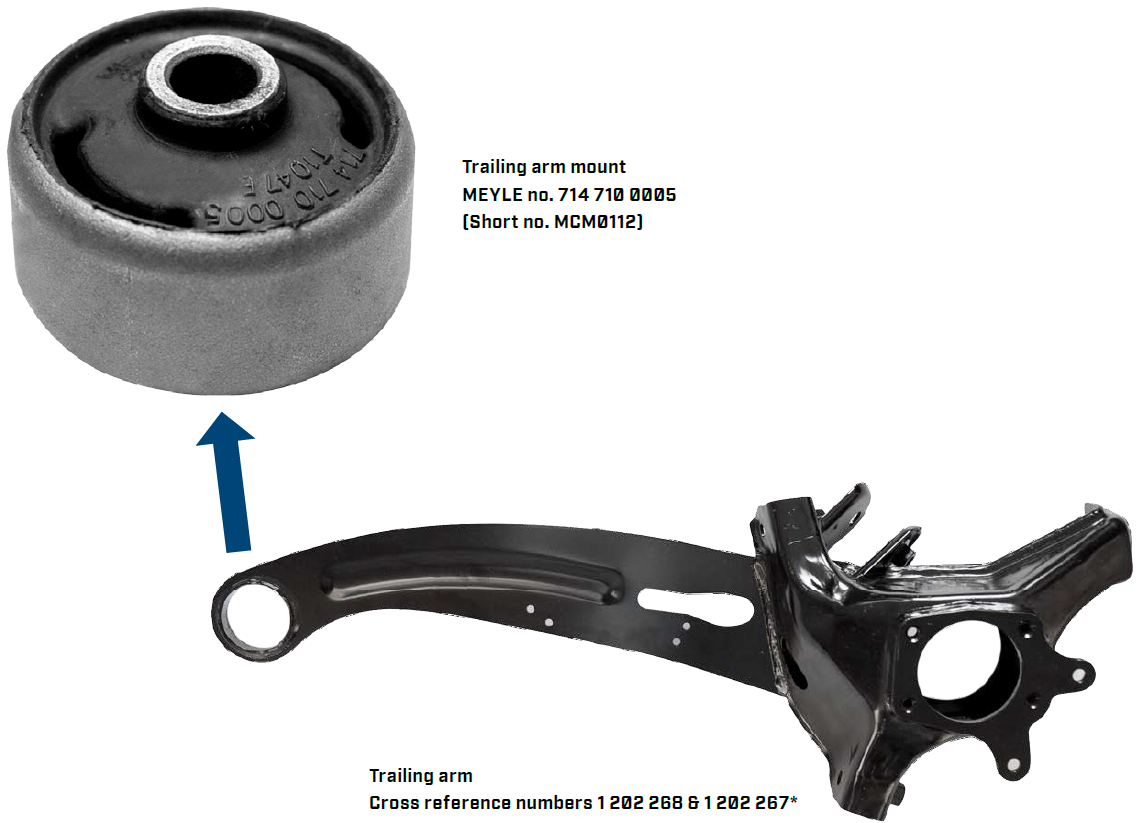 Rubber Mounts for Rear Trailing Arm